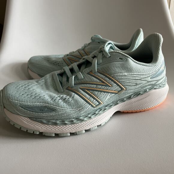 New Balance Fresh Foam X 860v12 Blue/Mango Women's Wide Running Shoes Size 8 EE - Picture 4 of 16